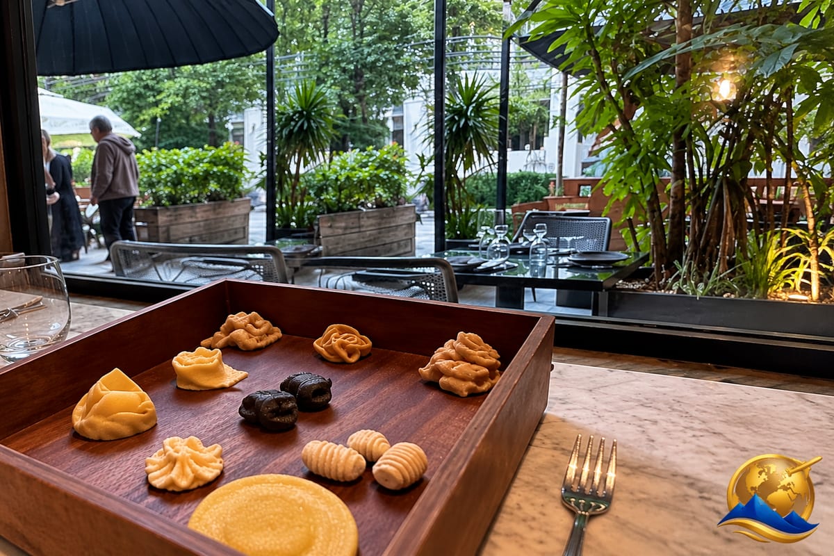 Sartoria dining room with handmade pasta dishes